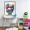Stupell Industries Game Zone Splash Framed Giclee, design by Kim Allen